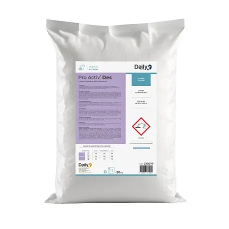 Lessive poudre désinfectante PRO ACTIV'DES DAILYK PREMIUM - Sac 20kg