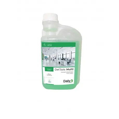 Détergent écolabel DET'SOLS MULTI DAILYK GREEN Fruité-Bidon doseur 1L