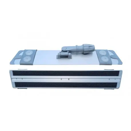 Support alu pour frange velcro 40cm