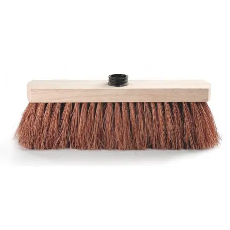 Balai coco naturel monture bois 29cm