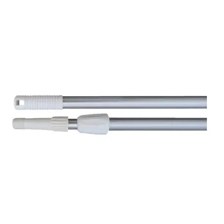 Manche aluminium téléscopique 2x1,25m + embout à vis