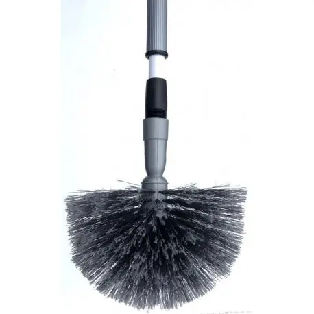 Balai tête de loup avec manche téléscopique acier 170cm max
