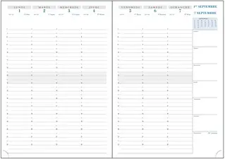 EXACOMPTA Agenda SAD 29 VERONE, 2026/2027, 16 mois, noir