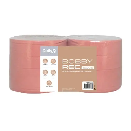 Bobine recyclée chamois BOBBYREC 1500S Dailyk Start - Colis de 2