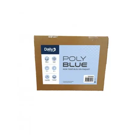 Non tissé crêpé 30x32 bleu POLYBLUE - Ct 500 fts