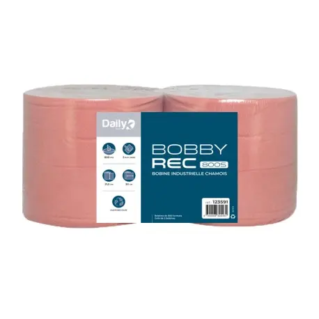 Bobine recyclée chamois BOBBYREC 800S Dailyk Start - Colis de 2
