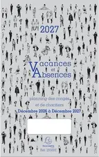 EXACOMPTA Planning des congÃ©s 2026/2027, dÃ©cembre Ã  dÃ©cembre