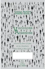 EXACOMPTA Planning des congÃ©s 2026/2027, mai 2026 Ã  mai 2027