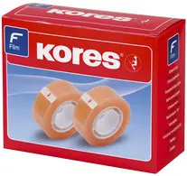 Kores Ruban adhésif standard, 19 mm x 10 m, tranparent
