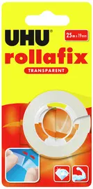 UHU Ruban adhésif rollafix 19 mm x 25 m, transparent