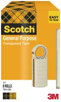 Scotch Ruban adhésif 508, transparent, 15 mm x 33 m