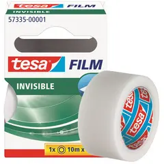 tesa Film Ruban adhésif, 19 mm x 10 m, mat, invisible