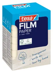tesa Film PAPER, transparent, 19 mm x 66 m, Office Box