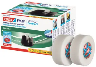 tesa Dévidoir de bureau Easy Cut Compact, pack économique