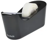 3M Scotch Dévidoir de bureau C18, avec ruban adhésif, noir