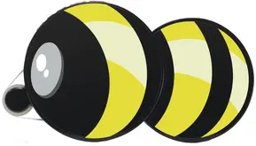 HERMA roller de colle "Klebebiene", look abeille, ruban 15 m
