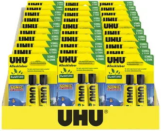 UHU Colle universelle ReNATURE SONIC, présentoir de 30