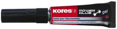 Kores colle instantanée "PowerGlue" gel, 3 g, tube