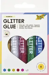 folia Colle pailletée " Glitterglue", 9,5 ml, couleurs