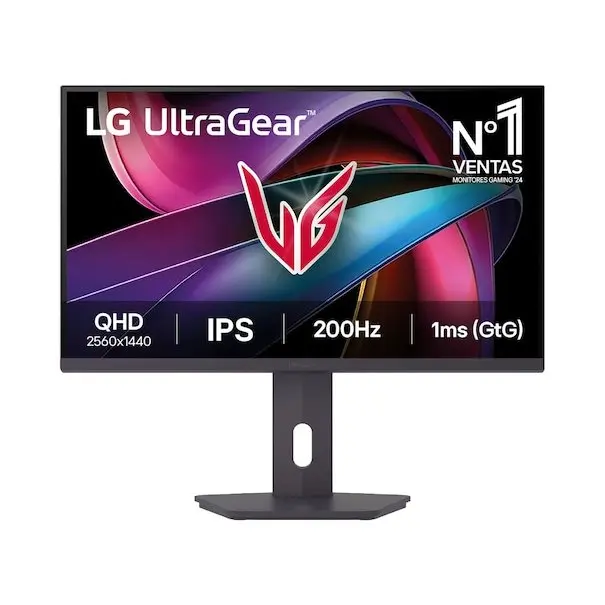 LG LCD 27G610A-B 	         Diagonale : 27"/68,4 cm     Résolution : 2560 x 1440 WQHD, format 16:9, 140 ppp     Luminosité : 400 cd/m²     Temps de réponse : 1 ms (GtG)     Fréquence de rafraîchissement : 200 Hz     Connectique : 2x HDMI 2.0, 1x DisplayPort 1.4     Fonction Pivot