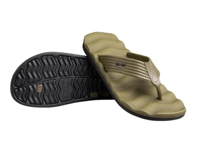 Sandales à bout renforcé couleur olive