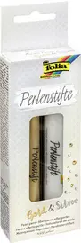 folia Marqueur effet perles "Or&Argent", 30 ml, kit de 2