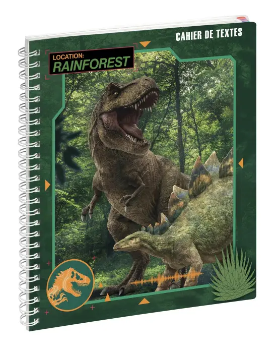 Cahier de textes Jurassic World 17 x 22 cm - Visuels assortis - New
