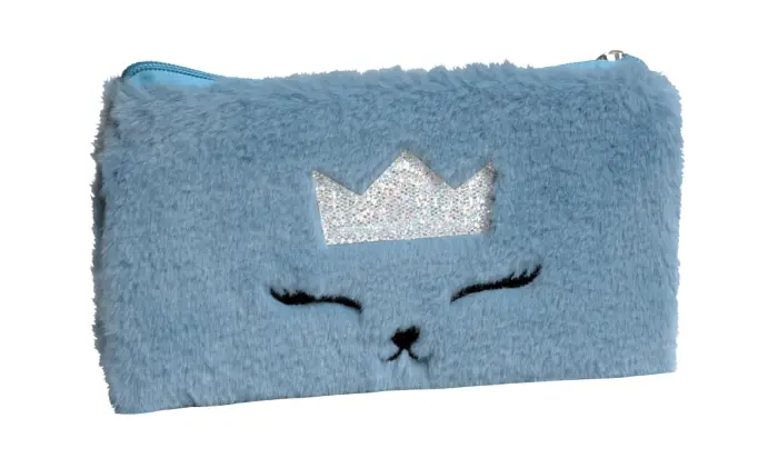 Fourre-tout plat Fourrure 22 x 11 cm - Couleurs assorties