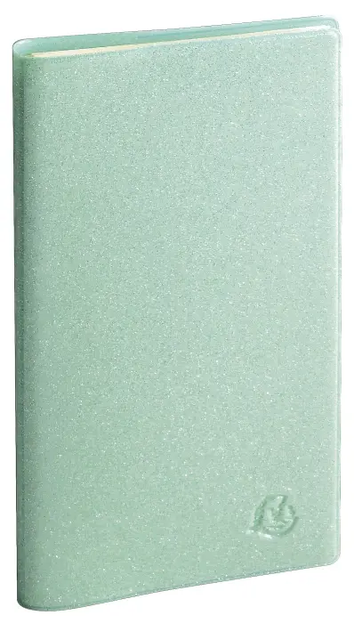 Agenda de poche Espace 17S spiralé Eden 9 x 17,5 cm Semainier Janvier à Décembre 2027 - Vert d'eau - New