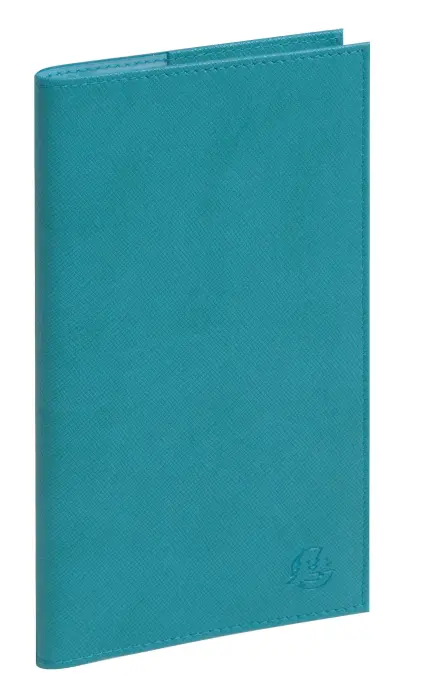 Agenda de poche Espace 17S spiralé Lily 9 x 17,5 cm Semainier Janvier à Décembre 2027 - Bleu - New