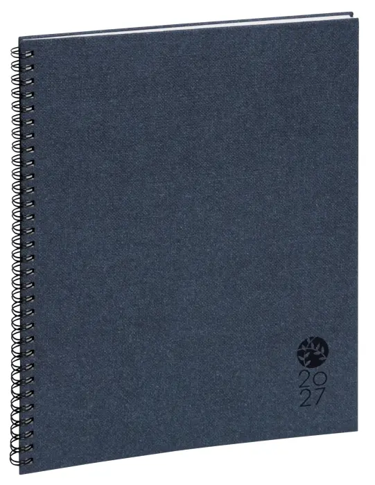 Agenda de bureau Eurotime 27S spiralé Forever 21 x 27 cm Semainier Janvier à Décembre 2027 - Couleurs assorties