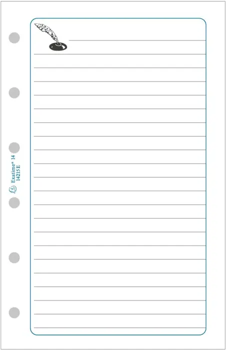 Recharge Exatime 21 - Notes