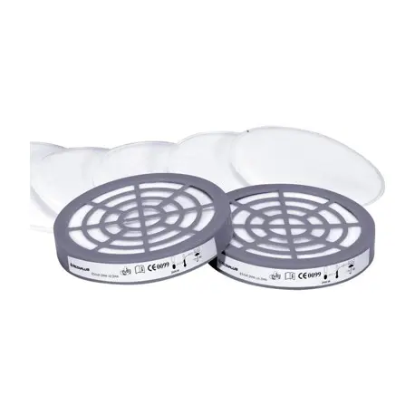 Kit 6 préfiltres dont 2 adapt. pour demi-masque 130900
