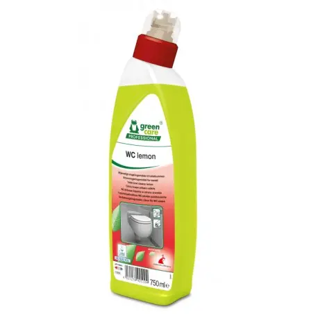 Gel WC nettoyant parfumé Ecolabel WC LEMON-Flacon coudé 750ml