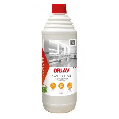 Gel WC détartrant désinfectant désodorisant SANIT'GEL M4 - Bidon 1L