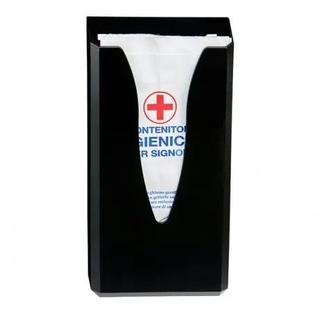 Distributeur pour sachet hygiène féminine ABS noir