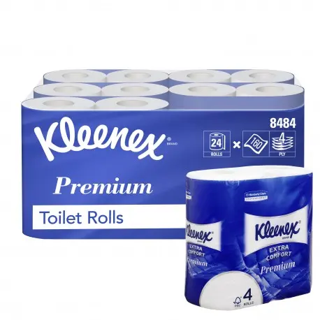 PH petit rouleau blanc 160F 4P KLEENEX PREMIUM -Ct 24rlx