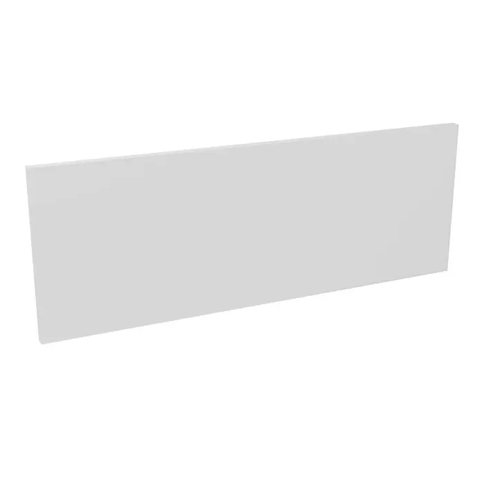 Voile de fond L. 70 cm épaisseur 19mm mélamine blanc neige