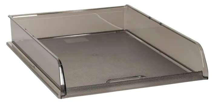 Corbeille à courrier B4 Office - Gris transparent