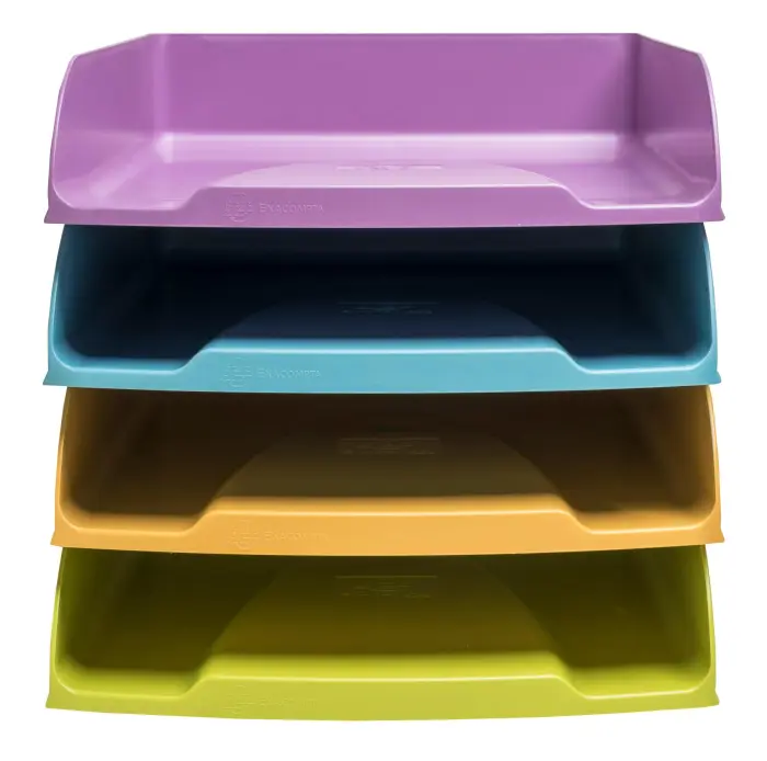 Set de 4 Corbeilles à courrier Combo Styli Pop N'Co - Couleurs assorties