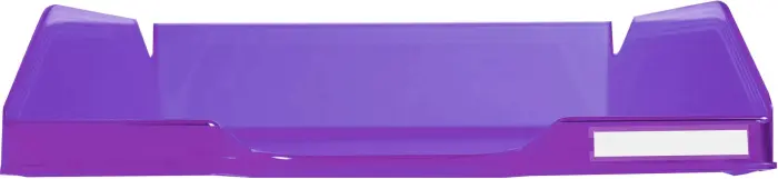 Corbeille à courrier Combo Midi translucide grainé Linicolor - Violet