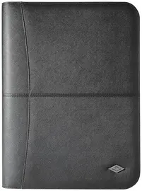 WEDO Chemise de conférence Accento, A4, similicuir, noir
