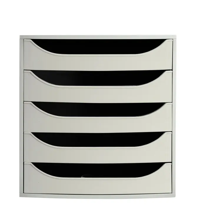 Module de classement Ecobox+ Office 5 tiroirs - Gris
