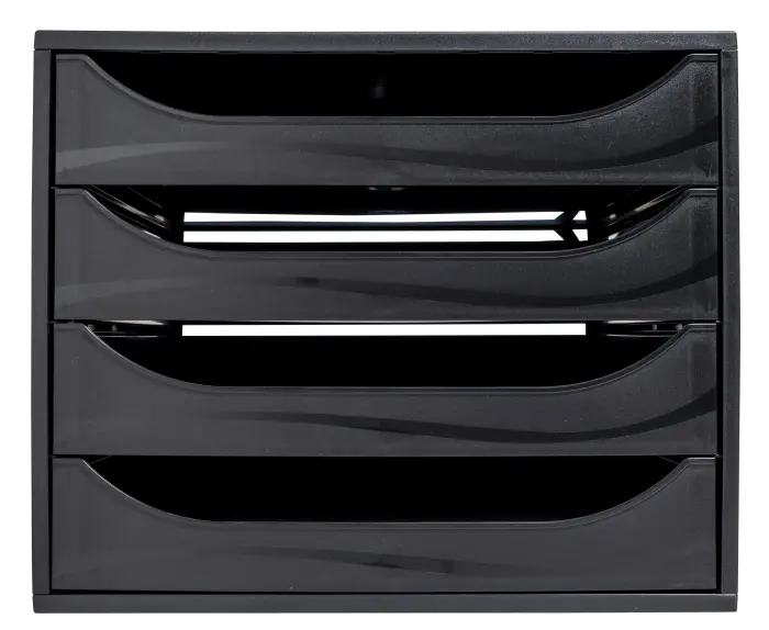 Module de classement Ecobox Ecoblack 4 tiroirs - Noir