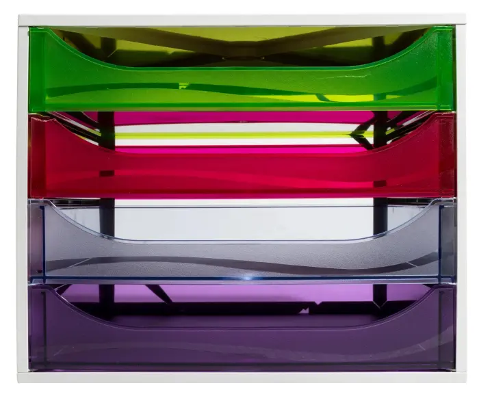 Module de classement Ecobox Linicolor 4 tiroirs - Arlequin