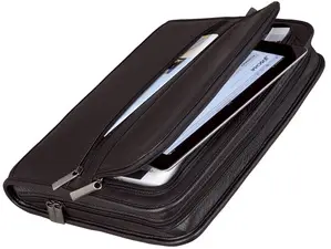Alassio Serviette classeur "CARPO", A4, cuir nappa, noir