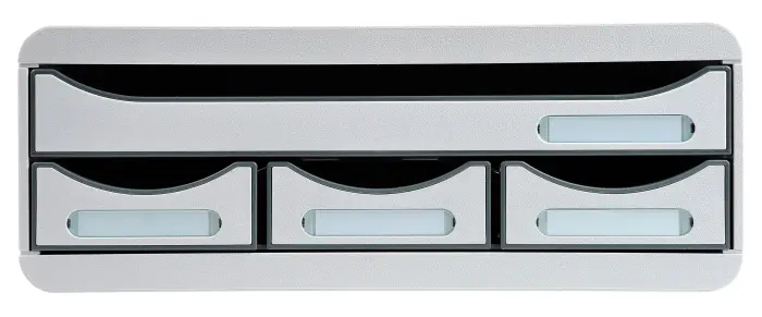 Module de classement Toolbox 4 tiroirs Office - Gris lumière