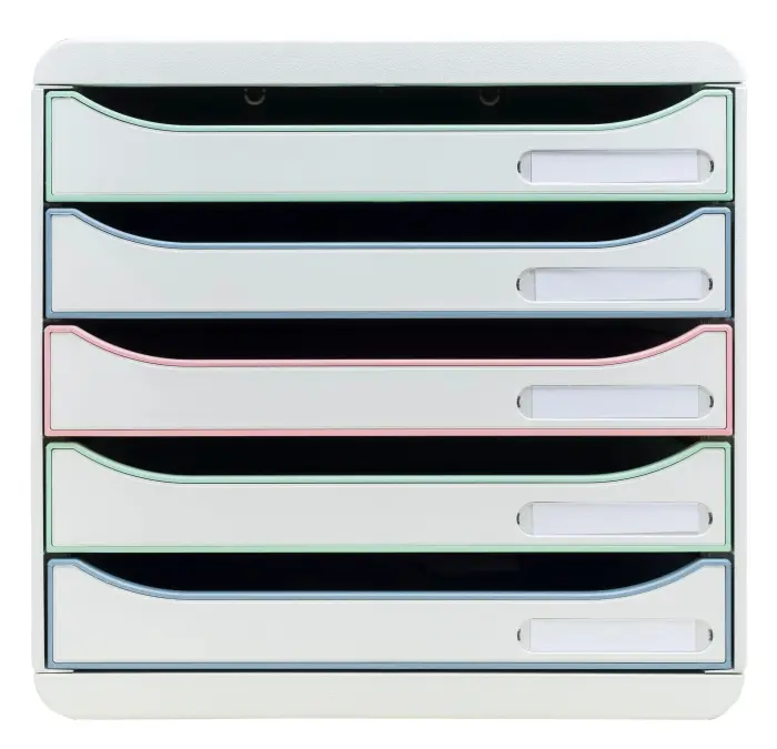 Module de classement Big Box Plus 5 tiroirs Autentik - Couleurs assorties