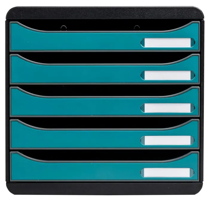 Module de classement Big Box Plus 5 tiroirs Skandi - Bleu Pacifique