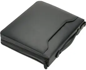Alassio Serviette classeur "AREZZO", A4, cuir, noir